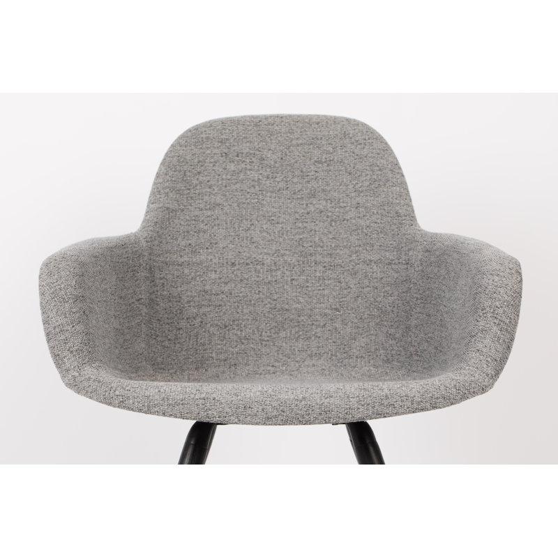 Albert Kuip Upholstered Arm Chair, Light Gray