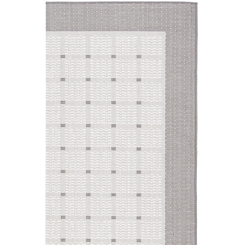 Tapis d'intérieur / extérieur à motif géométrique lavable à la machine Abass, Rectangle 6 pi 7 po x 9 pi 2 po