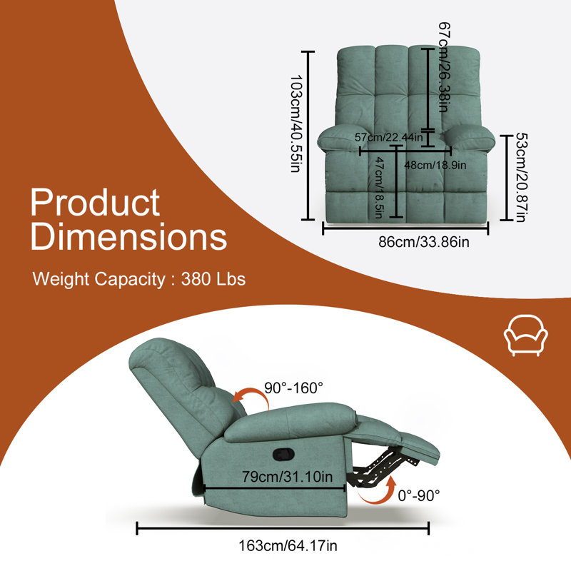 Fauteuil inclinable lève-personne Jonia, Vert