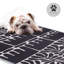Tapis d'extérieur en paille de plastique imperméable pour terrasse Johppah noir et blanc-830568780