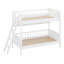 Lit superposé simple en bois avec 3 tablettes de rangement-119465188