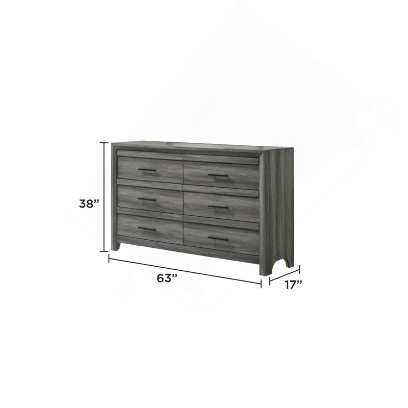 Commode 6 tiroirs Denver