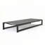 Chaise longue d'extérieur avec structure en aluminium durable réglable à 5 niveaux et filet en polyester enduit de PVC