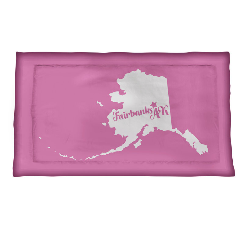 Fairbanks Sham Set, King, Polyester, Pink