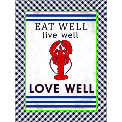 «Eat Lobsters» - Impression sur toile tendue