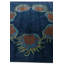 Tapis carré bleu marine Mullan