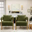 Ensemble de 2 fauteuils d'appoint rembourrés Teddy-129715223