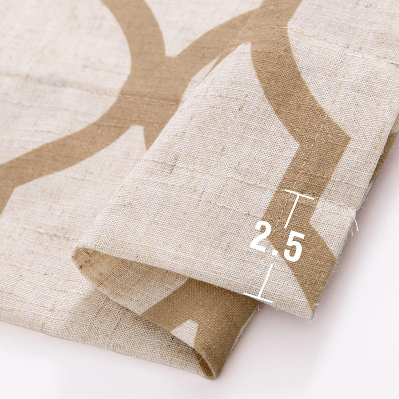 Cantonnière Naimur, Brun / beige