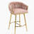 Rukija Upholstered Gold Plated Barstools-120011187