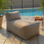 Pouf de jardin extérieur - Bois flotté et sable-1228729448