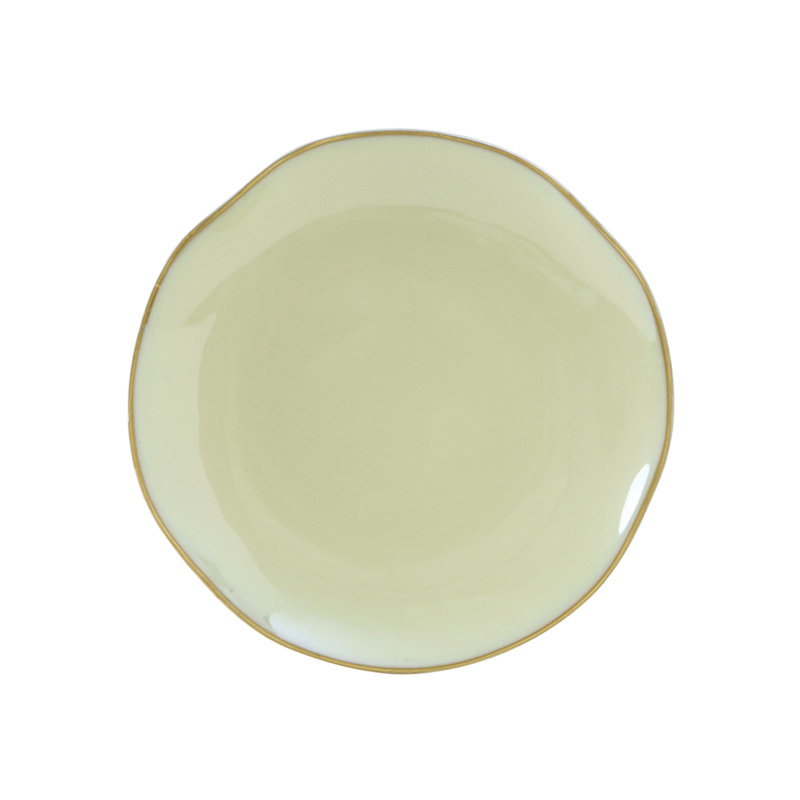 Assiette plate Artisan, Vert taillis de sauge