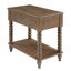 Table de bout en bois massif avec prise électrique intégrée Graeden-382660815