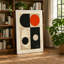 Quadrant Circles Mid-Century - Wrapped Canvas-131761558-131761569