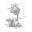 2 Tiers Cat Tree with Condons,Perch,Scratching Posts