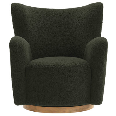 Montrose Wingback Sherpa Swivel Accent Chair