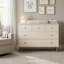 Austin 5-drawer Dresser, White/natural-1137041276
