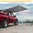 Yescom Polyester Gray Cover Retractable Patio Awning-88297363