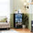 4 Drawer Dresser for Bedroom, Narrow Chest of Drawers, Wooden Top and Study Iron Frame 18"x37.5"-(WxH)