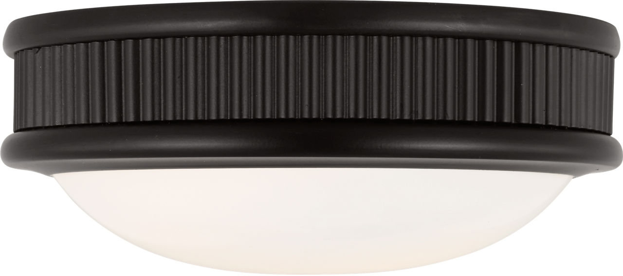 Rigsby Single Light Flush Mount, 3" H x 8" W x 8" D, Aged Iron