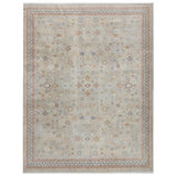Cotton Oriental Area Rug in Camel/Rust