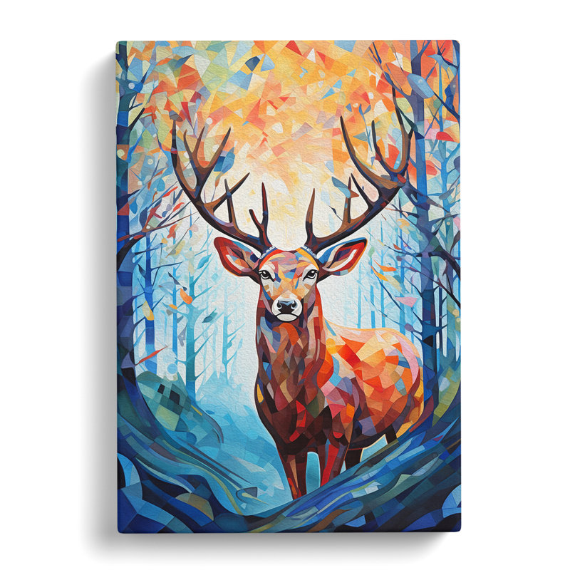 Deer Abstract No.3 - Print, 76cm H x 50cm W x 3cm D