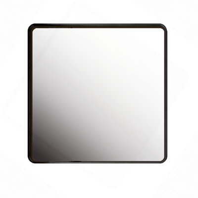 Wall Mirror Square Mirror Metal Framed Mirror Square Vanity Mirror Dressing Mirror, For Bathroom, Living Room, Bedroom Wall Decor