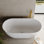 Baignoire de trempage autoportante en résine 69 po x 29,5 po