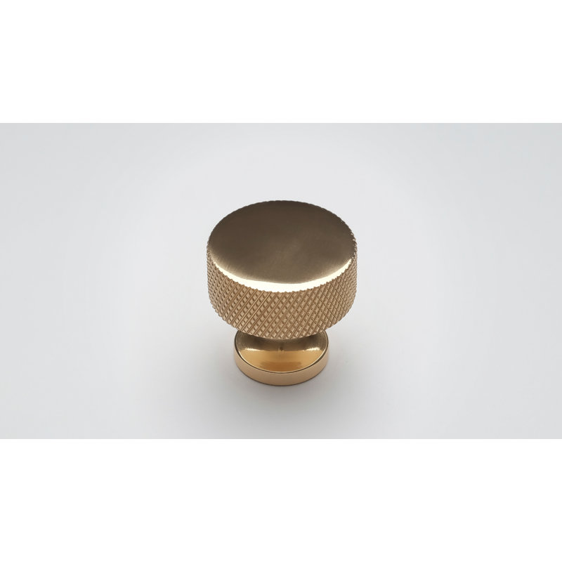 Hazelton 30mm Diameter Cylindrical Knob Multipack, Polished Brass