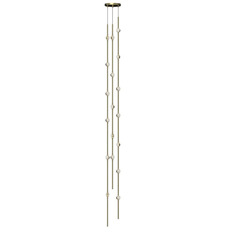 Constellation 18 - Light Pendant, Satin Brass/Clear