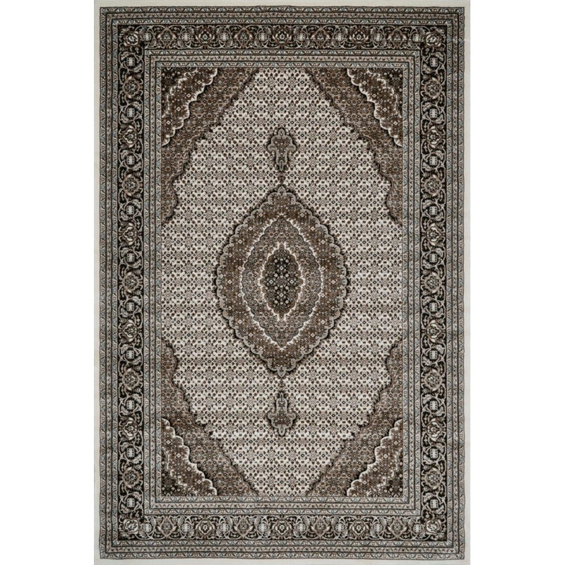 Tapis transitionnel brun et noir de la collection Sutphin, Rectangle 10 pi x 14 pi