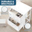  Table de chevet blanche, table de chevet avec 2 tiroirs, table de chevet pour enfants, table de chevet avec rangement, l 15,7 po x l 11,8 po x H 21 po