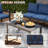 Aluminum Outdoor Conversation Set 5-Person Patio Set with Coffee Table-935161971-935161969