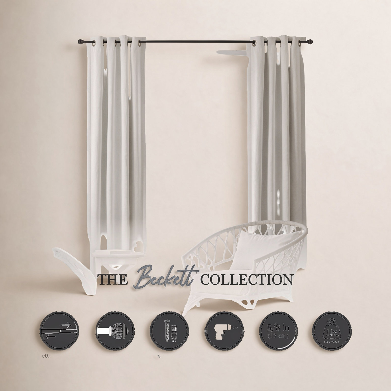 Lowri Beckett Curtain Rod, 28'' - 48'', Oil Rubbed Bronze