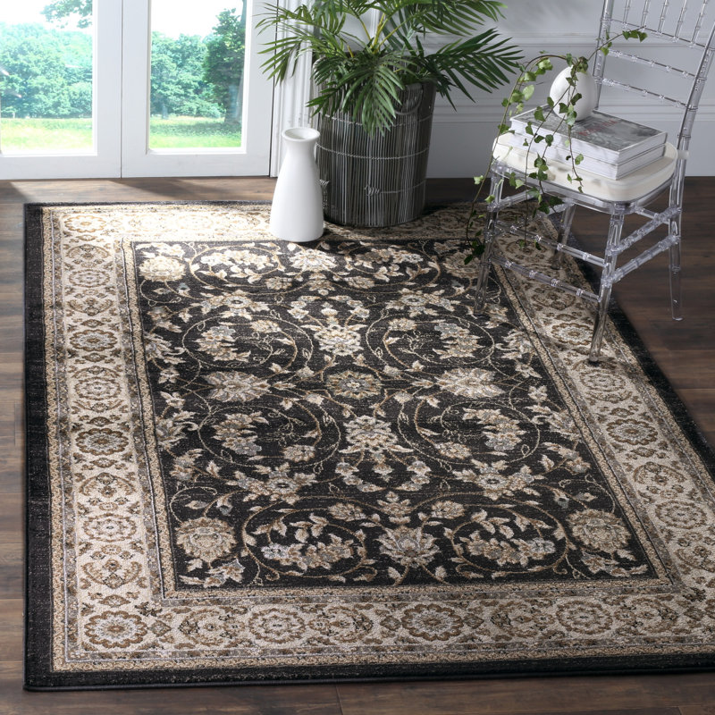 Tapis oriental Klose Performance, Anthracite/Cream, Rectangle 6' x 8'