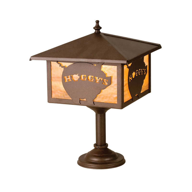 Lampe carrée personnalisée 10 "Hoggy's Bar