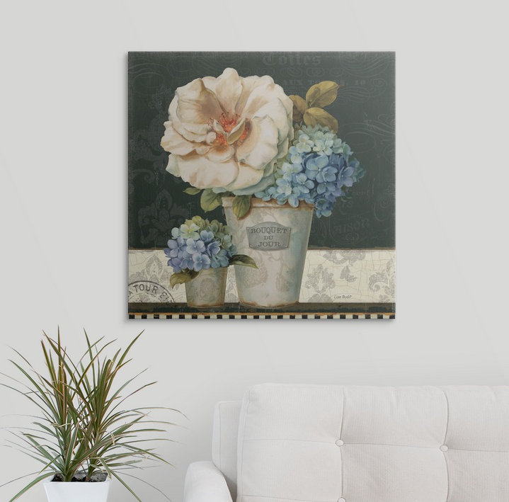 « ii » par lisa audit, impression French Vases, H 35 po x l 35 po x P 1,5 po, Toile