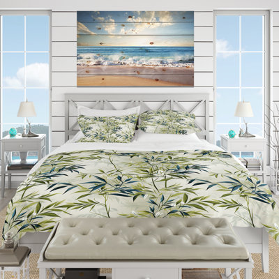 Ensemble de housse de couette Tropical Zen Bamboo Pattern - Tropical