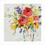 Décoration murale d'extérieur vase blanc avec fleurs lumineuses-1957719057