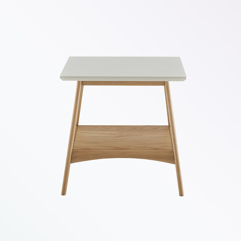 Square End Table with open buttom shelf