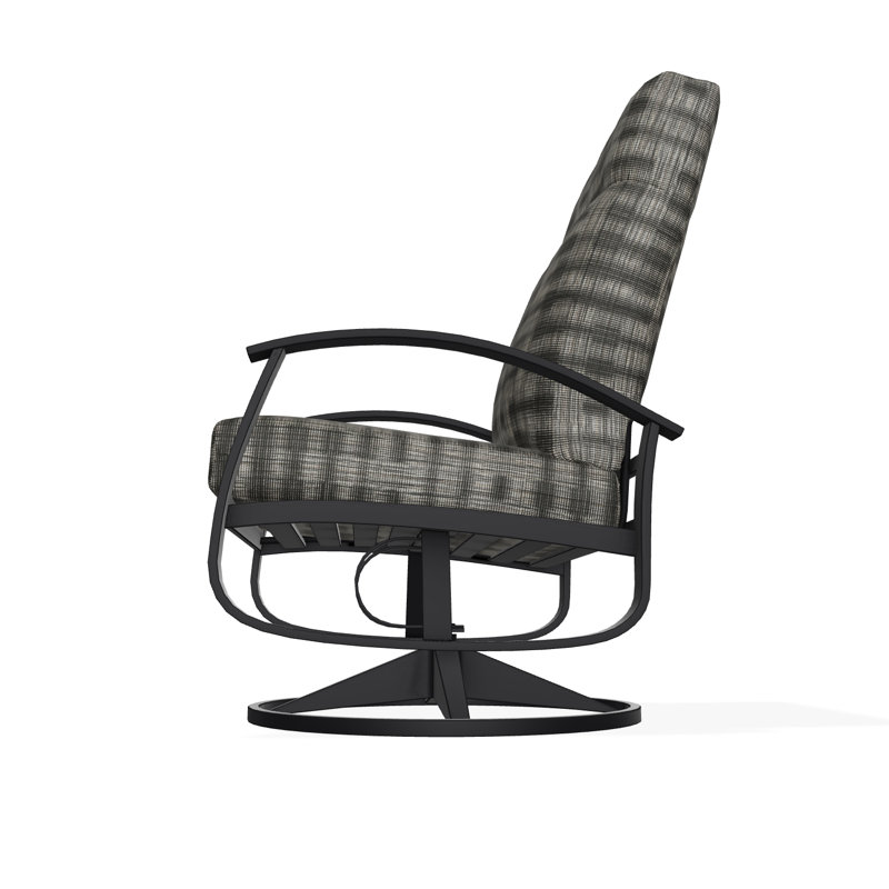 Belle Isle Outdoor Lounge Chair, Black, Black 5D Sunbrella®