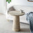 22x22x25.5" Round Side Table with Pedestal Base-107239416