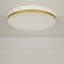 Plafonnier encastré à DEL commercial de 11 po blanc et or 24 W à intensité variable 5 CCT (ensemble de 1)-134698882