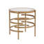 Table d'appoint, petite table de bout en pierre frittée Pandora, l 20,67 po x P 20,67 po x H 21,65 po-288598805