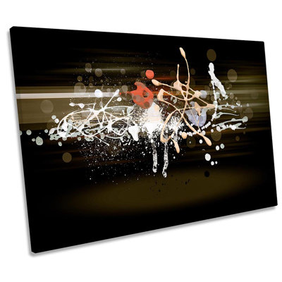 Grunge Abstract Modern - Wrapped Canvas Print