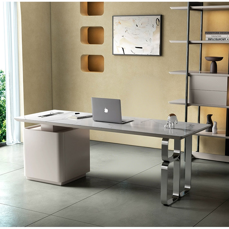 Bureau de table Italian Minimalist, H 29,5 po x l 70,9 po x P 27,6 po