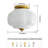 Glass Pumpkin Semi Flush Mount Ceiling Light-131401846