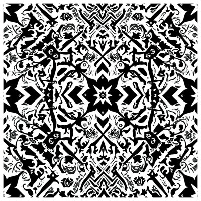 Housses de couette noires et blanches