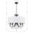 Havant 5 Light Matte Black Chandelier