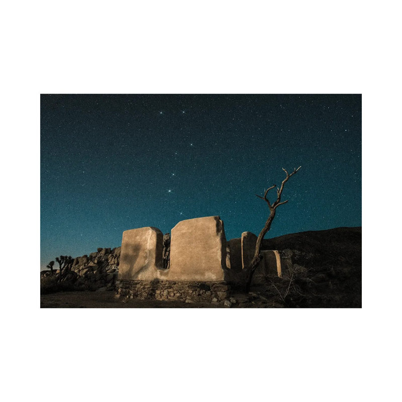 Big Dipper Rises over Abandoned Adobe Home 1 Piece Wrapped Canvas Wall Art