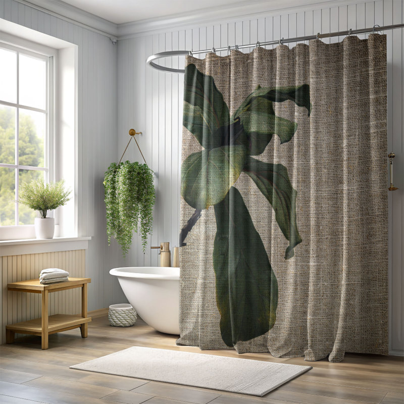 Rideau de douche Fortunia, H 74 po x l 71 po